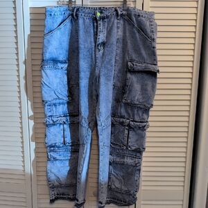 Men's Blue Cargo Pants